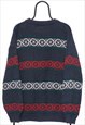 VINTAGE COLLUMA NAVY KNITTED JUMPER WOMENS