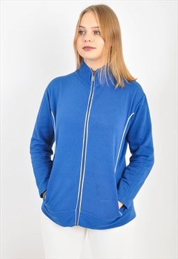 Vintage track jacket in blue