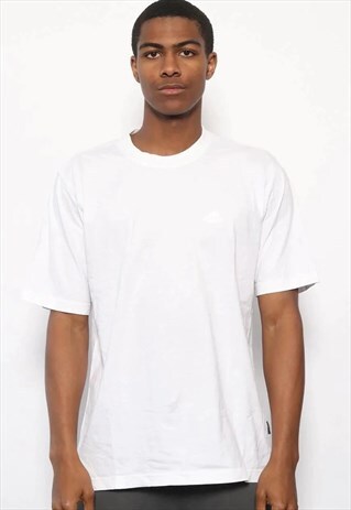 VINTAGE ADIDAS 3 STRIPE LOGO T-SHIRT WHITE