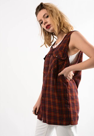 VINTAGE REWORKED FLANNEL SHIRT.