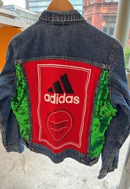 Reworked Adidas Denim Jacket 