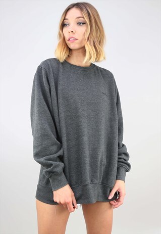 VINTAGE RETRO OVERSIZED GREY PIERRE CARDIN SWEATSHIRT