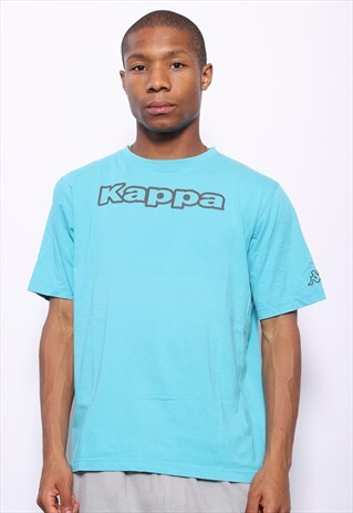 VINTAGE KAPPA BIG LOGO T-SHIRT BLUE