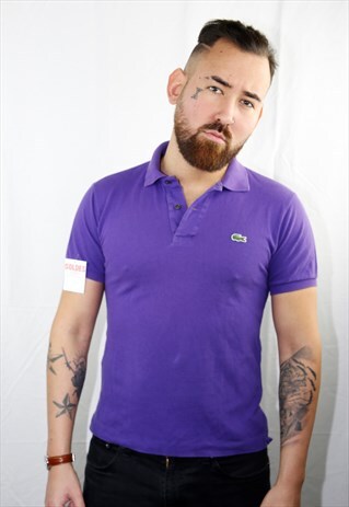 VINTAGE PURPLE SPORT POLO LACOSTE SHIRT