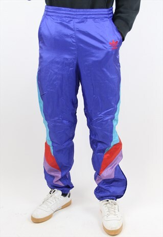 VINTAGE ADIDAS 90'S PATTERNED TRACKSUIT BOTTOMS