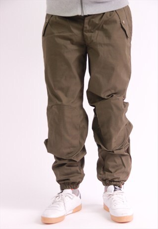 VINTAGE ARMY KHAKI TROUSERS