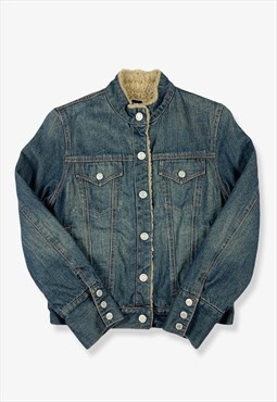 Vintage GAP Sherpa Lined Denim Jacket S BV12280