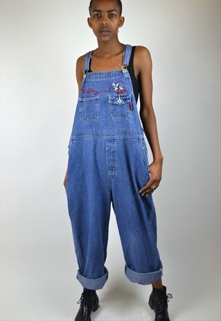 VINTAGE 90'S DISNEY 'MICKEY MOUSE' DUNGAREES