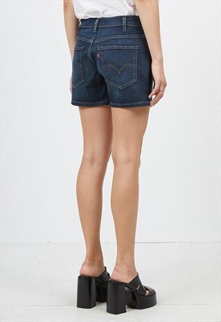 VINTAGE NAVY LEVI'S DENIM MINI SHORTS