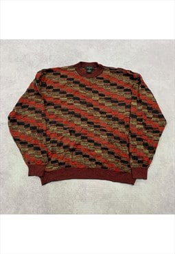 Vintage Knitted Jumper Men's XXL