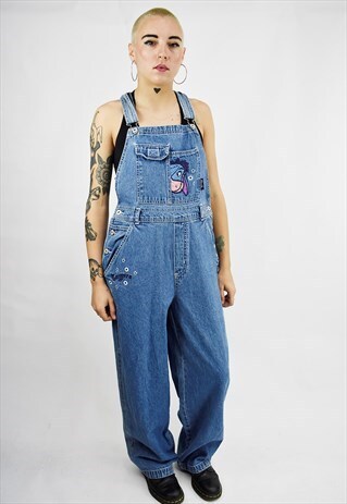 SUPER 90S FUNKY DISNEY EEYORE STRAIGHT LEG DUNGAREES