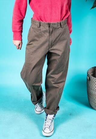 VINTAGE DOCKERS TROUSERS IN BROWN