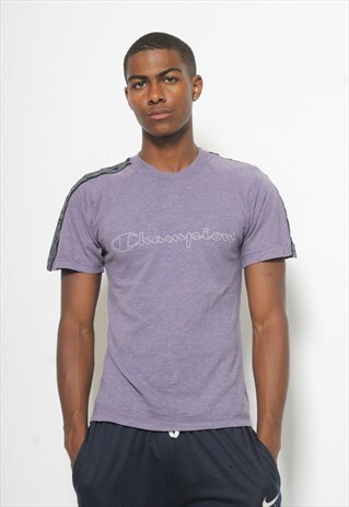 VINTAGE CHAMPION SPELL OUT T-SHIRT