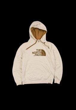 Vintage 00s The North Face Embroidered Logo Hoodie in Cream