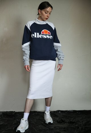 UNISEX ELLESSE SWEATSHIRT IN NAVY BLUE