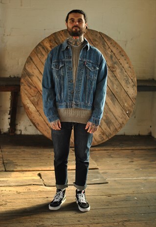 VINTAGE LEVI'S RED TAB STONEWASH DENIM TRUCKER JACKET