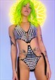 Mirror Sequin Bodysuit Ibiza Rave Party Festival
