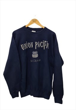Vintage Union Pacific Graphic Sweatshirt USA College Pro