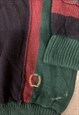 VINTAGE TOMMY HILFIGER KNITTED JUMPER PATTERNED SWEATER 