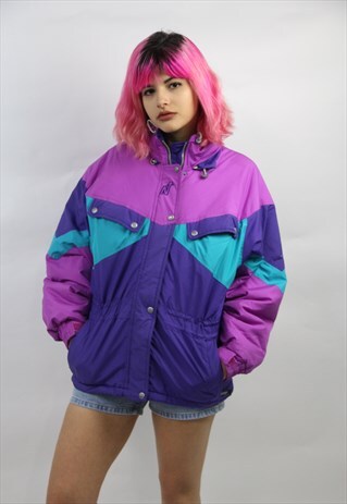 VINTAGE AMAZING PATTERNED 90'S PADDED JACKET