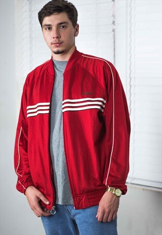 VINTAGE ADIDAS TRACK JACKET LOGO 90S L 21.3