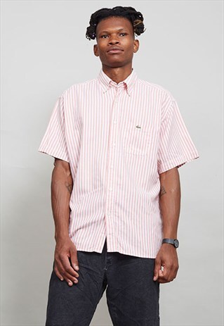 SHORT SLEEVED VINTAGE STRIPPED LACOSTE SHIRT
