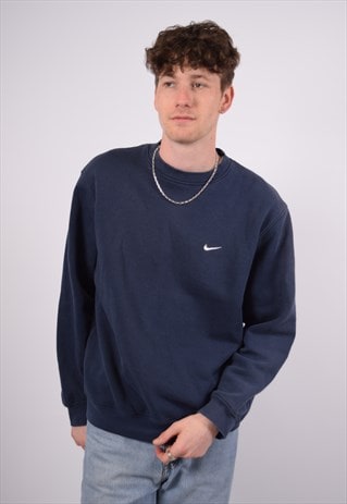 Vintage Nike Sweatshirt Jumper Navy Blue | Messina Hembry Clothing ...