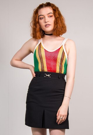 VINTAGE 90'S BLACK MINI SKIRT