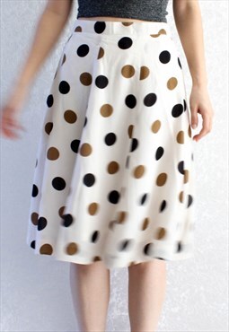 Vintage Skirt Polka Dot S T850