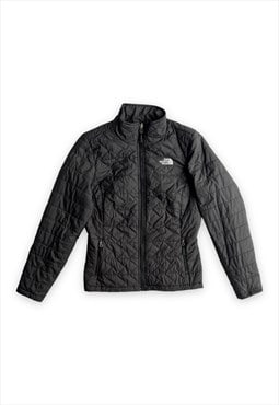 North Face coat puffer jacket quilted zipper black