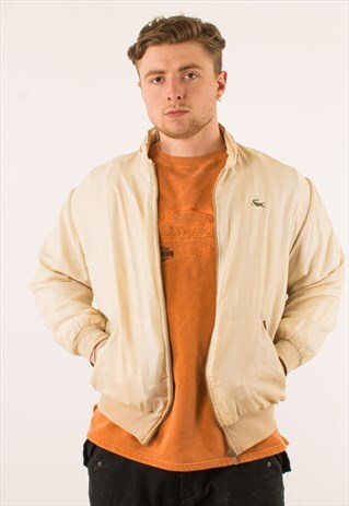 VINTAGE STRIPED LACOSTE WINDBREAKER JACKET