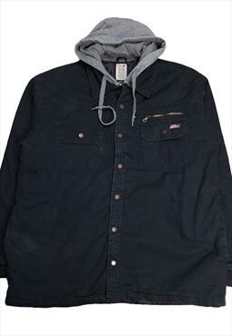 Men's Dickies Shirt Jacket In Black Size XL