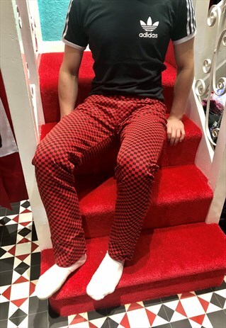 PUNK ALTERNATIVE OR SKA SKINNY STRETCH CHECK JEANS