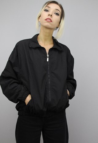 VINTAGE 90S OVERSIZED WINDBREAKER BOMBER JACKET