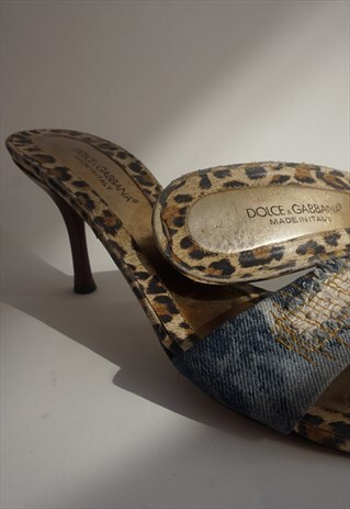 Y2K D&G MULES JEANS DENIM 40