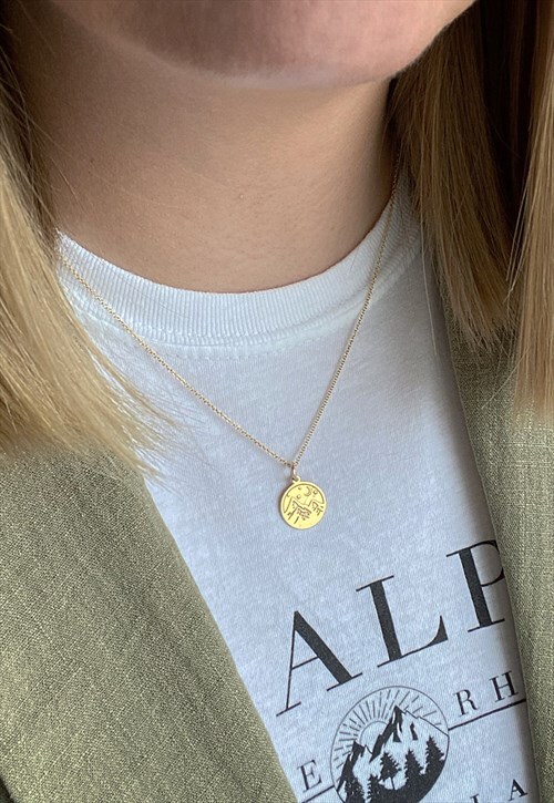 Alpine Gold Mountain Necklace