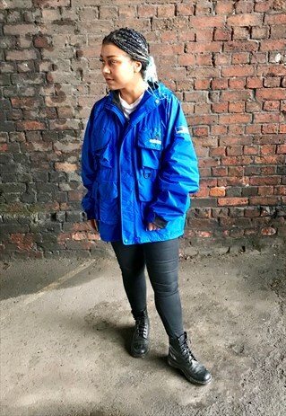 VINTAGE ADIDAS RARE ZIP THROUGH TECH HIKING JACKET