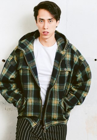 VINTAGE PLAID WOOL JACKET