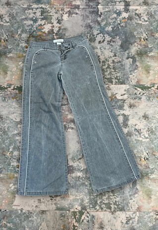 Vintage Y2K O'Neil Grey Faded Out Flared Jeans