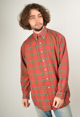 VINTAGE POLO RALPH LAUREN CHECK TARTAN SHIRT