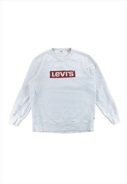 Modern Levi's Spellout Box Logo Sweatshirt Pullover