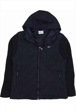 Vintage 90's Reebok Puffer Jacket Waterproof Zip Up