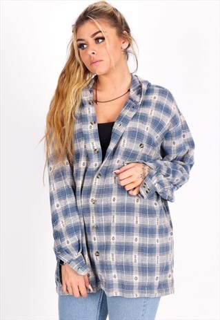 VINTAGE FLEECE HOODIE SHIRT NS226