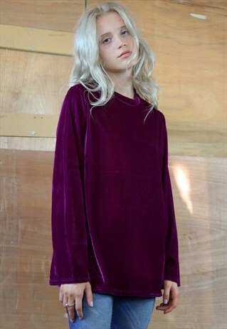 PURPLE VELVET JUMPER