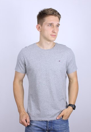 VINTAGE TOMMY HILFIGER MENS LOGO T-SHIRT TOP