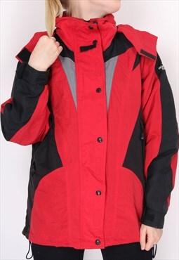 Vintage The North Face - Red and Black Windbreaker Jacket wi