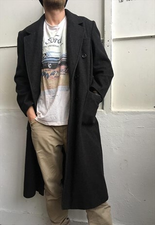 VINTAGE 80' CLASSIC UNIQUE WOOL UNISEX WINTER COAT