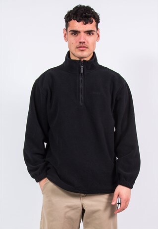 VINTAGE IZOD SPELL OUT 1/4 ZIP FLEECE