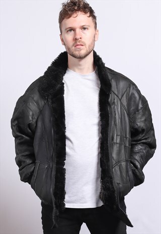 VINTAGE LEATHER AVIATOR JACKET