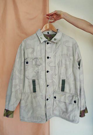 REVERSIBLE CHORE WORKWEAR CAMO MILITARY JACKET